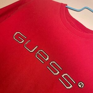 Red vintage guess shirt ! Size M !